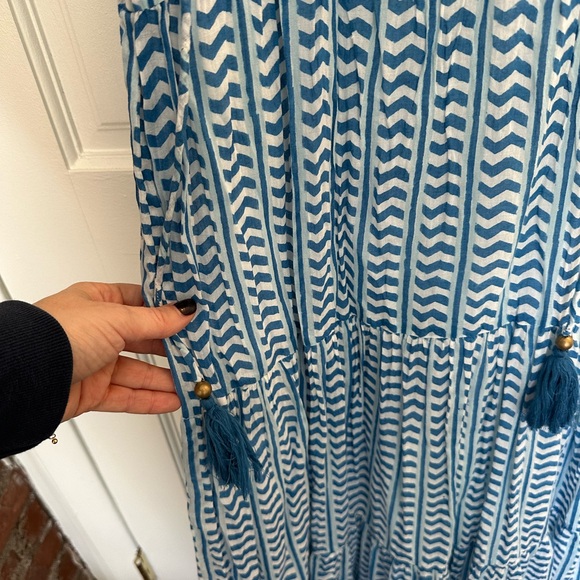 Beautiful Oliphant Maxi dress - blue and white - Picture 3 of 4